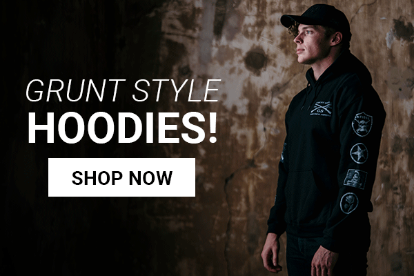 Grunt-Style-Patch-Hoodie - Black