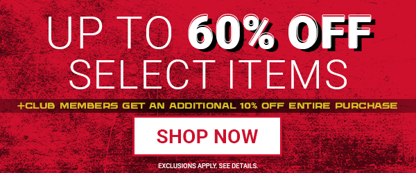Up To 60% Off Select Items