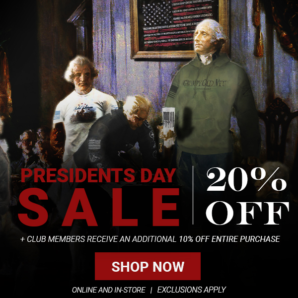 Presidents Day - 20% Off Select Items