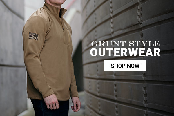 Grunt Style 1/2 Zip Waffle Top - Coyote