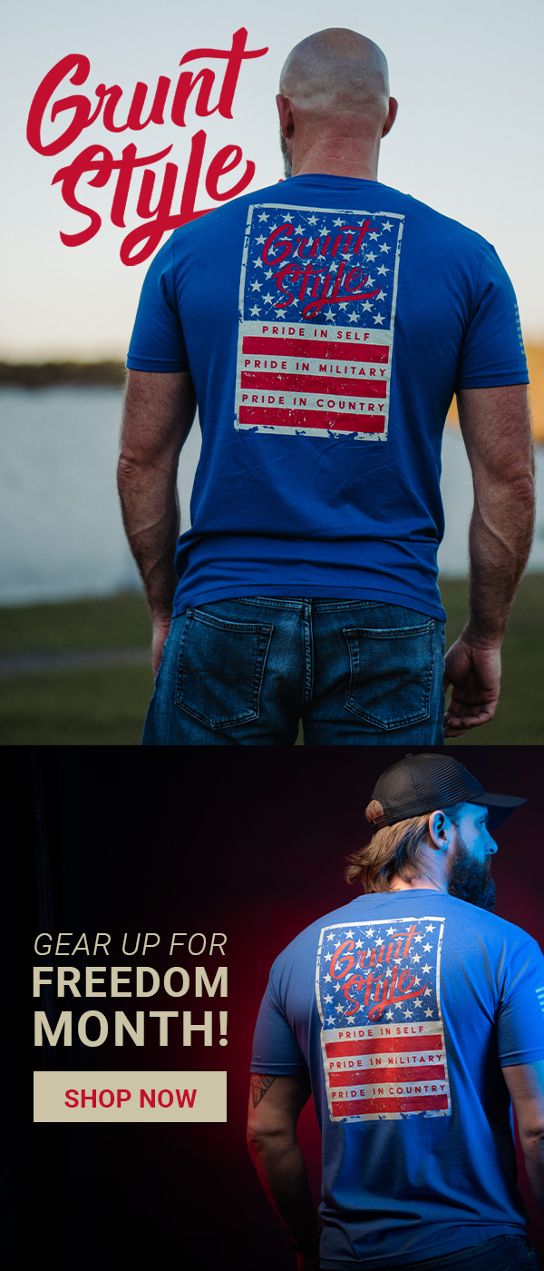 Grunt Style Stars & Bars Mens Tee - Royal