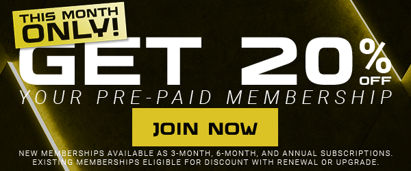 20% Pre-Paid Club Membership - Join Now