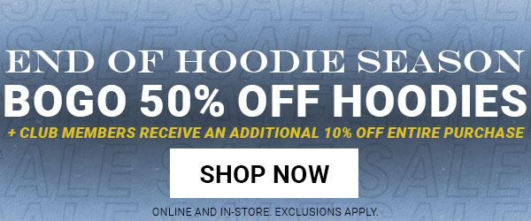 BOGO 50% Off Hoodies