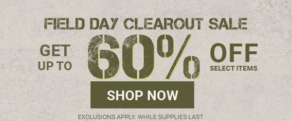 Up To 60% Off - Field Day Clearout Sale