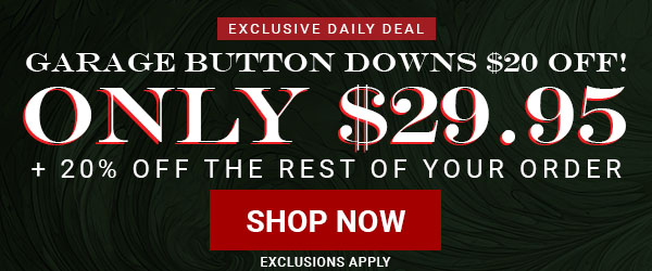 October Daily Deals_Garage Button Downs