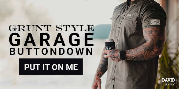 Men's Garage Button Down - Military Green